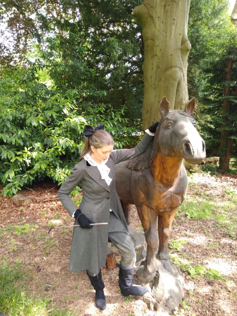 Shirley spending the morning riding