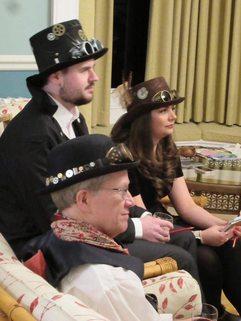 Attentive Steam Punk Guests at the Dell House Murder Mystery Weekend